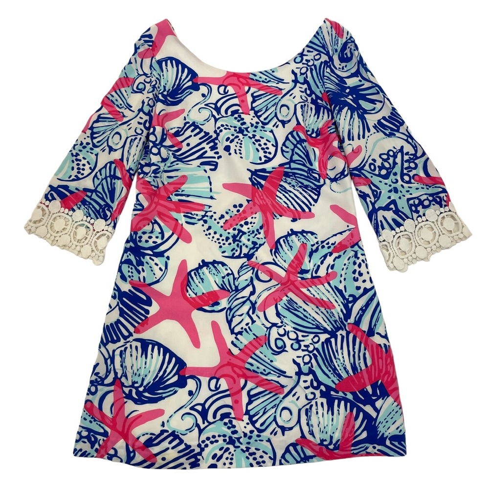 Lilly Pulitzer Starfish Harbor Tunic Dress Small Blue & Pink - Picture 8 of 16